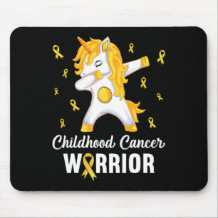 Unicorn Childhood Cancer Warrior In September We W Mouse Pad