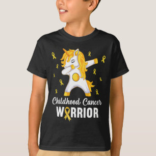 Unicorn Childhood Cancer Warrior In September We W T-Shirt