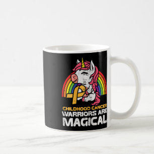 Unicorn Childhood Cancer Warriors Are Magical Awar Coffee Mug