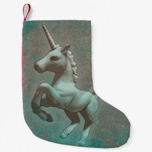 Unicorn Christmas Stocking (Teal Steel)