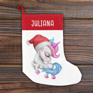 Unicorn Christmas Stockings   Cute Unicorn Pink