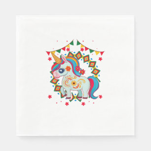 Unicorn Cinco De Mayo Party Cute Mexican Fiesta T- Napkin