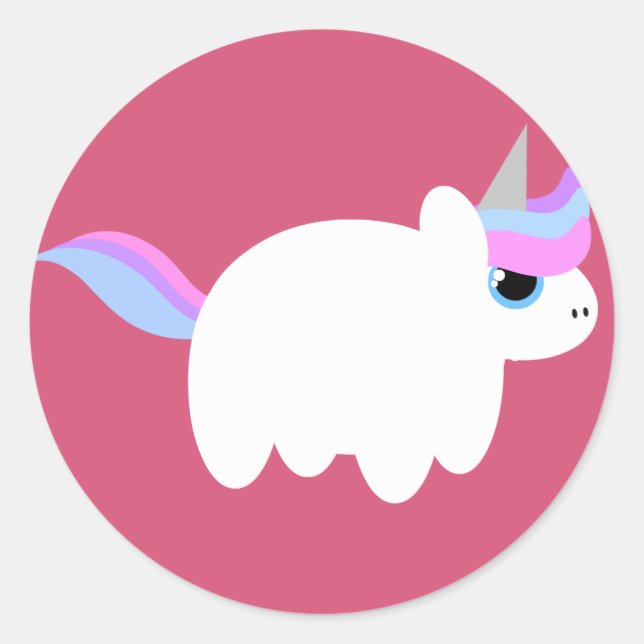 Unicorn Classic Round Sticker (Front)