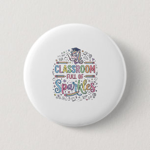 Unicorn Classroom Full of Sparkles Original Merch 6 Cm Round Badge