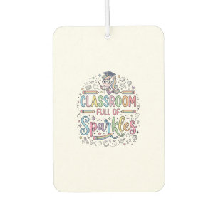 Unicorn Classroom Full of Sparkles Original Merch  Car Air Freshener