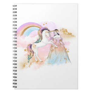 Unicorn Clipart Rainbow Fairytale Notebook