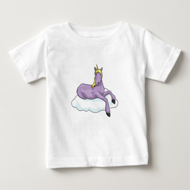 Unicorn Cloud Baby T-Shirt (Front)