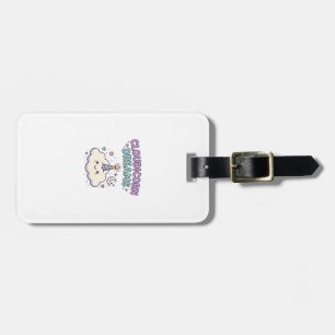 Unicorn Cloudicorn Dreams Trendy Graphic Tee Desig Luggage Tag