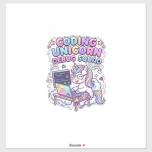 Unicorn Coding Unicorn Debug Squad Charming Market