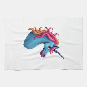 Unicorn Colourful Tie-Dye Unicorn Horse T-Shirt, S Tea Towel