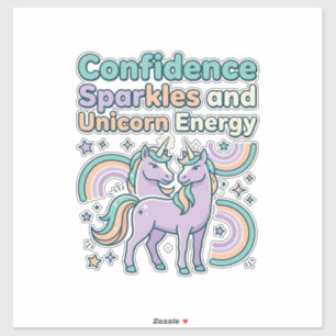 Unicorn Confidence Sparkles and Unicorn Energy Tre