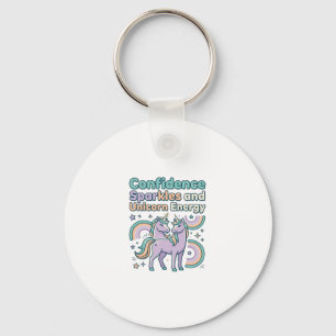 Unicorn Confidence Sparkles and Unicorn Energy Tre Key Ring