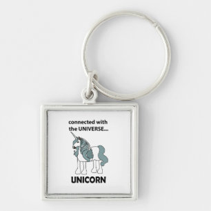 Unicorn Connected With The Universe Unicorn Key Ring