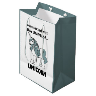 Unicorn Connected With The Universe Unicorn Medium Gift Bag