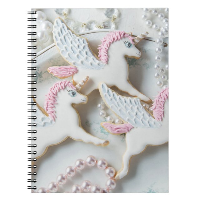 Unicorn Cookie Spiral Notebook (Front)