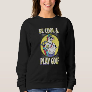 unicorn cool play golf sports golf club shades spo sweatshirt