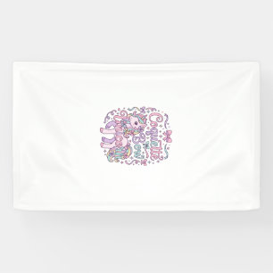 Unicorn Coquette Bow Unicorn Cute Pastel Graphic T Banner