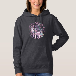 Unicorn Coquette Bow Unicorn Cute Pastel Graphic T Hoodie