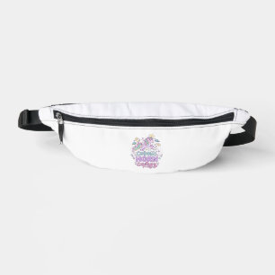 Unicorn Cosmic Horn Energy Cute Pastel Graphic Tee Bum Bags