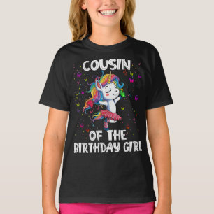 Unicorn Cousin Of The Birthday Girl T-Shirt