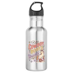 Unicorn Cowboy Boots Unicorn Whimsical Zazzle Desi 532 Ml Water Bottle