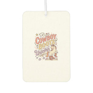 Unicorn Cowboy Boots Unicorn Whimsical Zazzle Desi Car Air Freshener