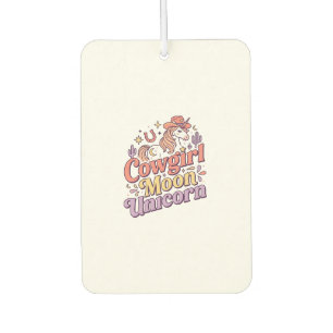 Unicorn Cowgirl Moon Unicorn Whimsical Merch Desig Car Air Freshener