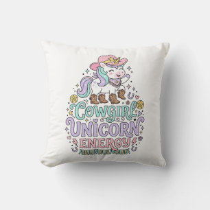 Unicorn Cowgirl Unicorn Energy Cute Pastel Product Cushion