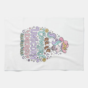 Unicorn Cowgirl Unicorn Energy Cute Pastel Product Tea Towel
