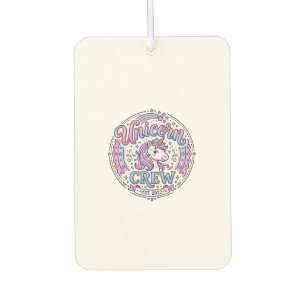 Unicorn Crew Playful Print on Demand Design_1 Car Air Freshener