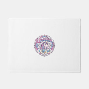 Unicorn Crew Playful Print on Demand Design_1 Doormat