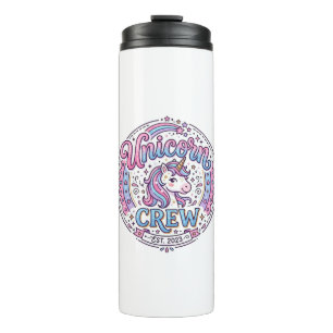 Unicorn Crew Playful Print on Demand Design_1 Thermal Tumbler