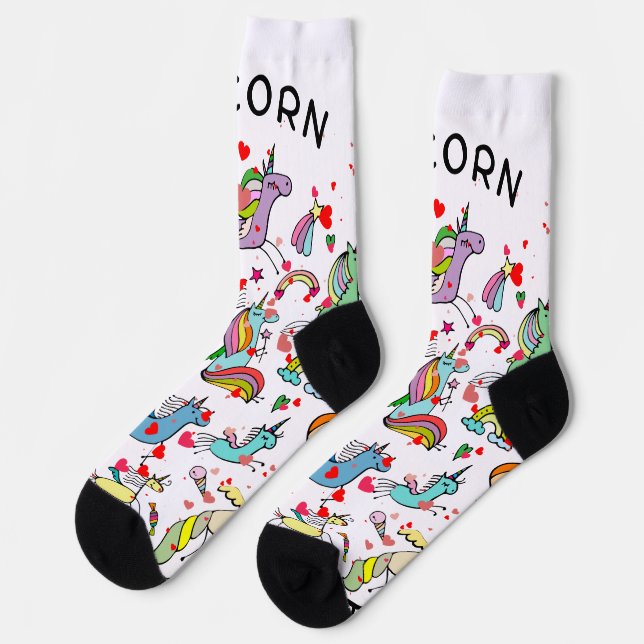Unicorn Crew Socks (Left)