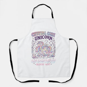 Unicorn Crystal Core Unicorn Adorable Vector Desig Apron