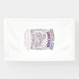 Unicorn Crystal Core Unicorn Adorable Vector Desig Banner