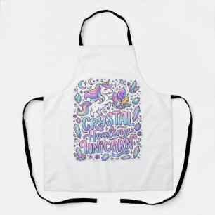 Unicorn Crystal Healing Unicorn Gift Idea Vector D Apron