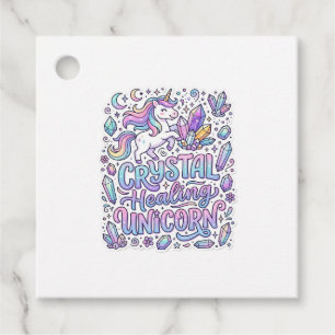 Unicorn Crystal Healing Unicorn Gift Idea Vector D Favour Tags