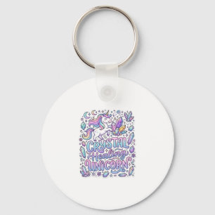 Unicorn Crystal Healing Unicorn Gift Idea Vector D Key Ring