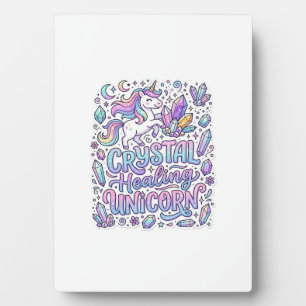 Unicorn Crystal Healing Unicorn Gift Idea Vector D Plaque