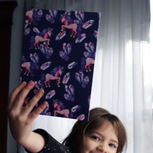 Unicorn Crystals Birthday Party Invitation (Creator Uploaded)