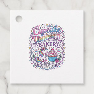 Unicorn Cupcake Unicorn Bakery White Background Pr Favour Tags
