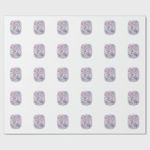 Unicorn Cupcake Unicorn Bakery White Background Pr Wrapping Paper
