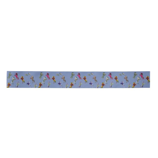 Unicorn Custom 3 in Wide  Ribbon, 2 Yard Spool Satin Ribbon (Front)