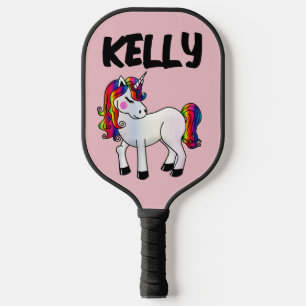 UNICORN CUSTOM NAME PINK Pickleball Paddle