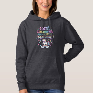 Unicorn Cute Colourful and a Little Magical Origin Hoodie