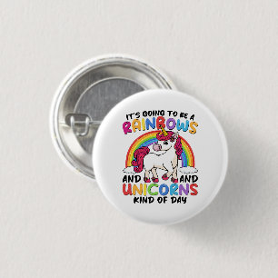 Unicorn Cute Whimsical Funny Rainbows And Unicorns 3 Cm Round Badge