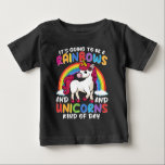 Unicorn Cute Whimsical Funny Rainbows And Unicorns Baby T-Shirt<br><div class="desc">Do you love Unicorns? Are you looking for a Birthday Gift or Christmas Gift for a Unicorn Lover? Then this Unicorn Gift design is for you This awesome Unicorn design is an exclusive novelty design. Grab this Funny Unicorn Gift design as a gift for someone who loves those mystical and...</div>