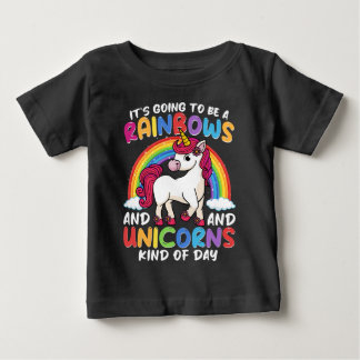 Unicorn Cute Whimsical Funny Rainbows And Unicorns Baby T-Shirt