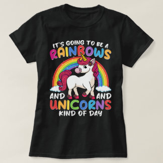 Unicorn Cute Whimsical Funny Rainbows And Unicorns T-Shirt