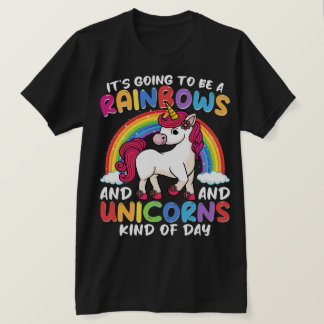 Unicorn Cute Whimsical Funny Rainbows And Unicorns T-Shirt